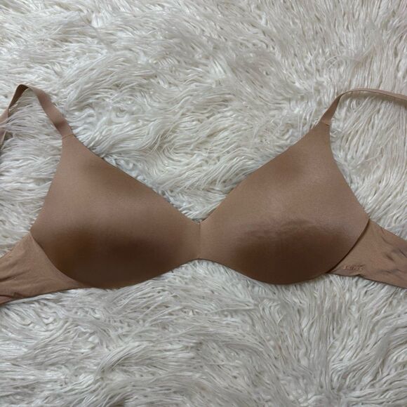 Skims Wireless Form Pushup Plunge Bra Clay Size 34DD - Picture 4 of 7